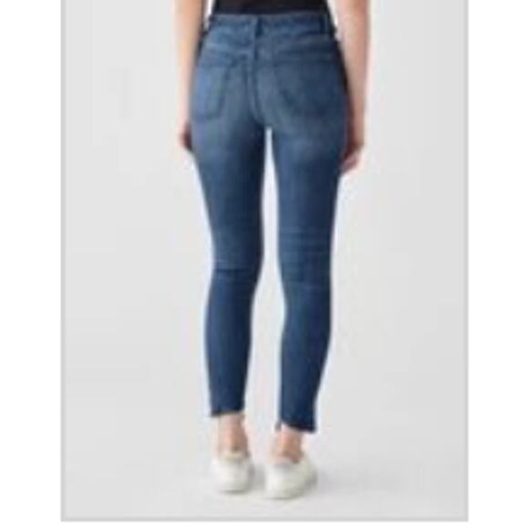 NWOT DL1961 FLORENCE ANKLE MID RISE SKINNY Instasculpt Size 26 Blue Jean - Picture 5 of 6